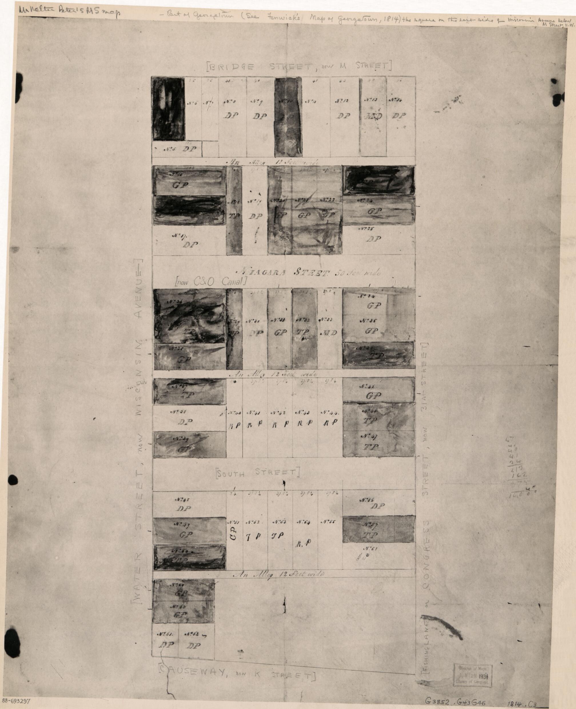 This old map of Cadastral Map of Peter&