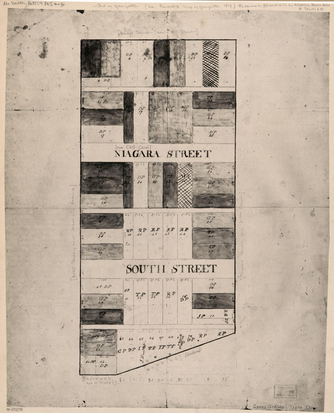 This old map of Cadastral Map of Peter&