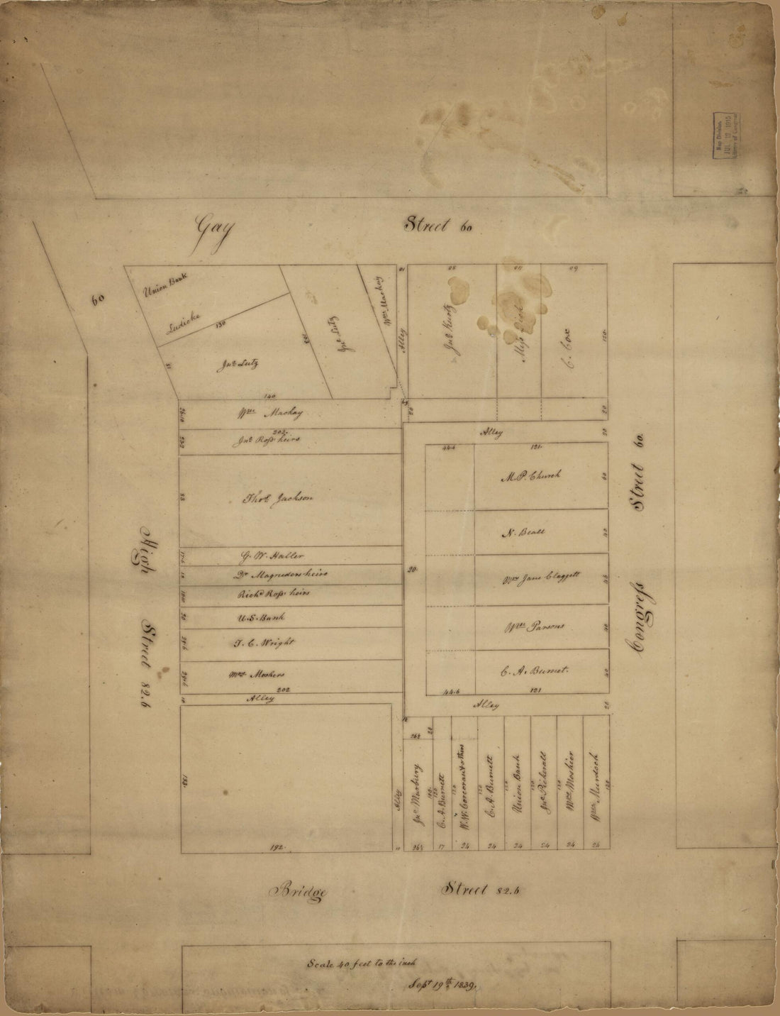 This old map of William Corcoran&