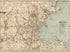 Road Map of the Boston District Showing the Metropolitan Park System 1905 by Relic Map Company