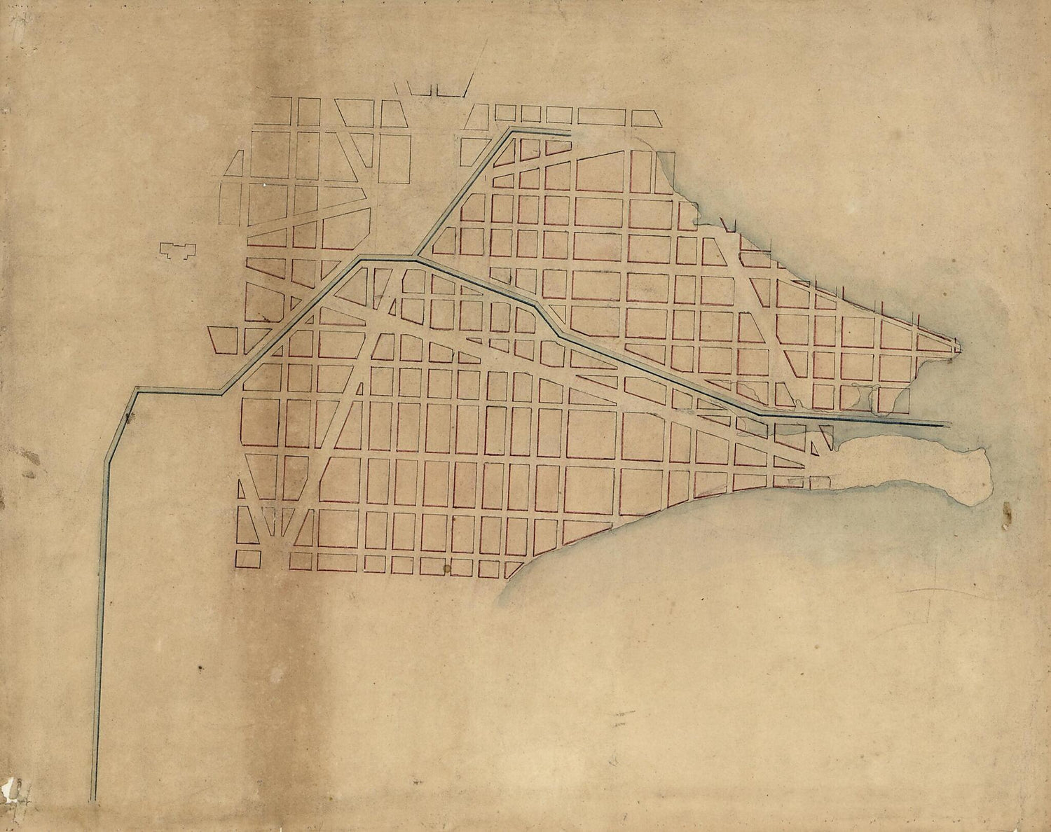 This old map of Map of the Southern Part of the City of Washington D.C. from 1800 was created by  Association of the Oldest Inhabitants of the District of Columbia, Henry C. Gauss in 1800