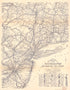 Rand McNally Official 1920 Auto Trails Map, New York City and Vicinity by Relic Map Company