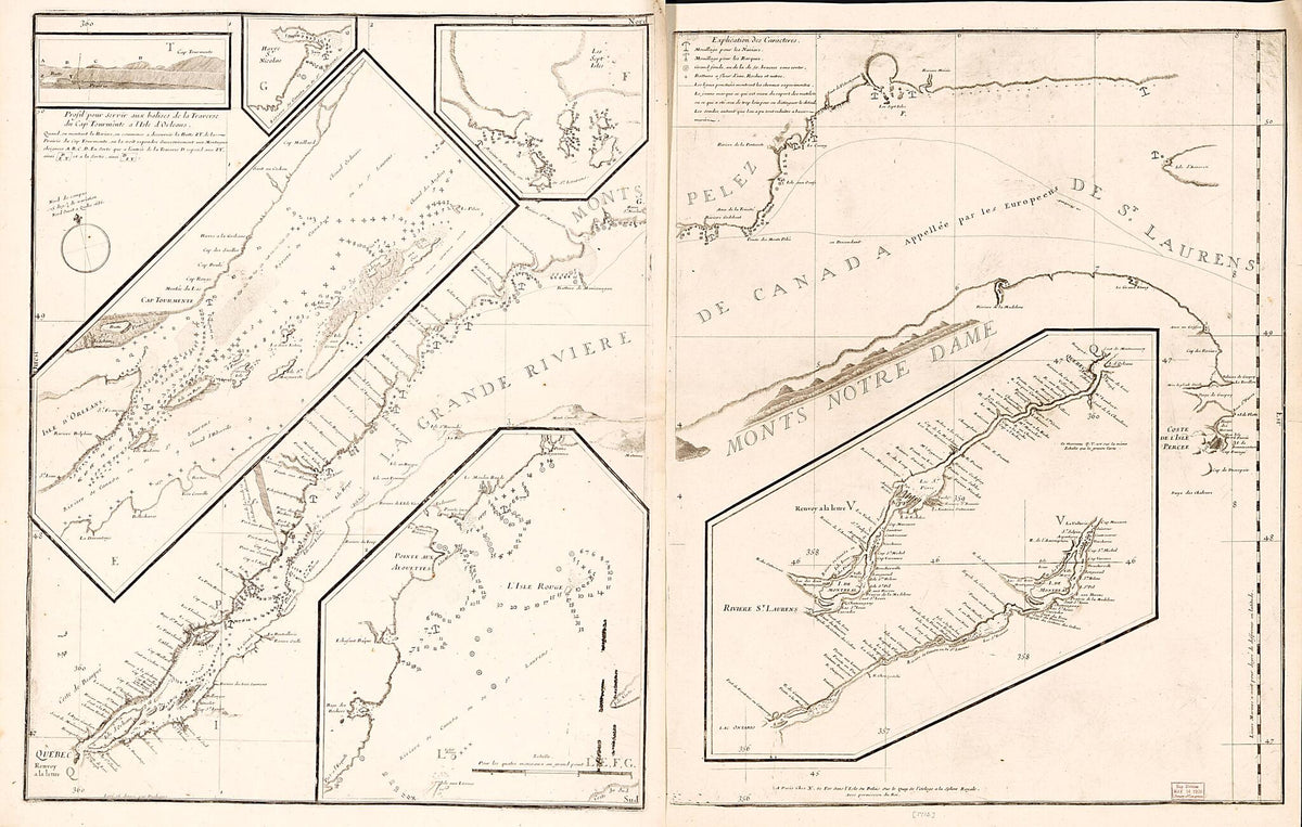 De La Grande Rivière De Canada : Appellée Par Les Europeens De St. Laurens 1715 by Relic Map Company