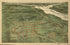 Perspective View of Northwest Alexandria : Showing Location With Reference to Cities of Washington & Alexandria 1890 by Relic Map Company