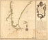 Derrota Que Hicieron Los Dos Navios De SM. Castilla Y Europa Devajo Del Mando Del Gefe De Esquadra, El Señor Dn. Franco. De Orosco, Desde La Ensenada De Maldonado Asta El Puerto De La Consepción De Chile El Año De 1748 1760 by Relic Map Company