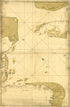 Map Showing Portion of the Caribbean Sea from Florida Keys to Nicaragua 1700 by Relic Map Company
