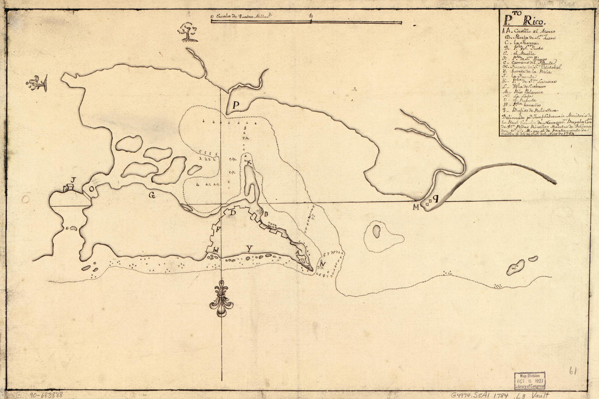 Pto. Rico 1784 by Relic Map Company