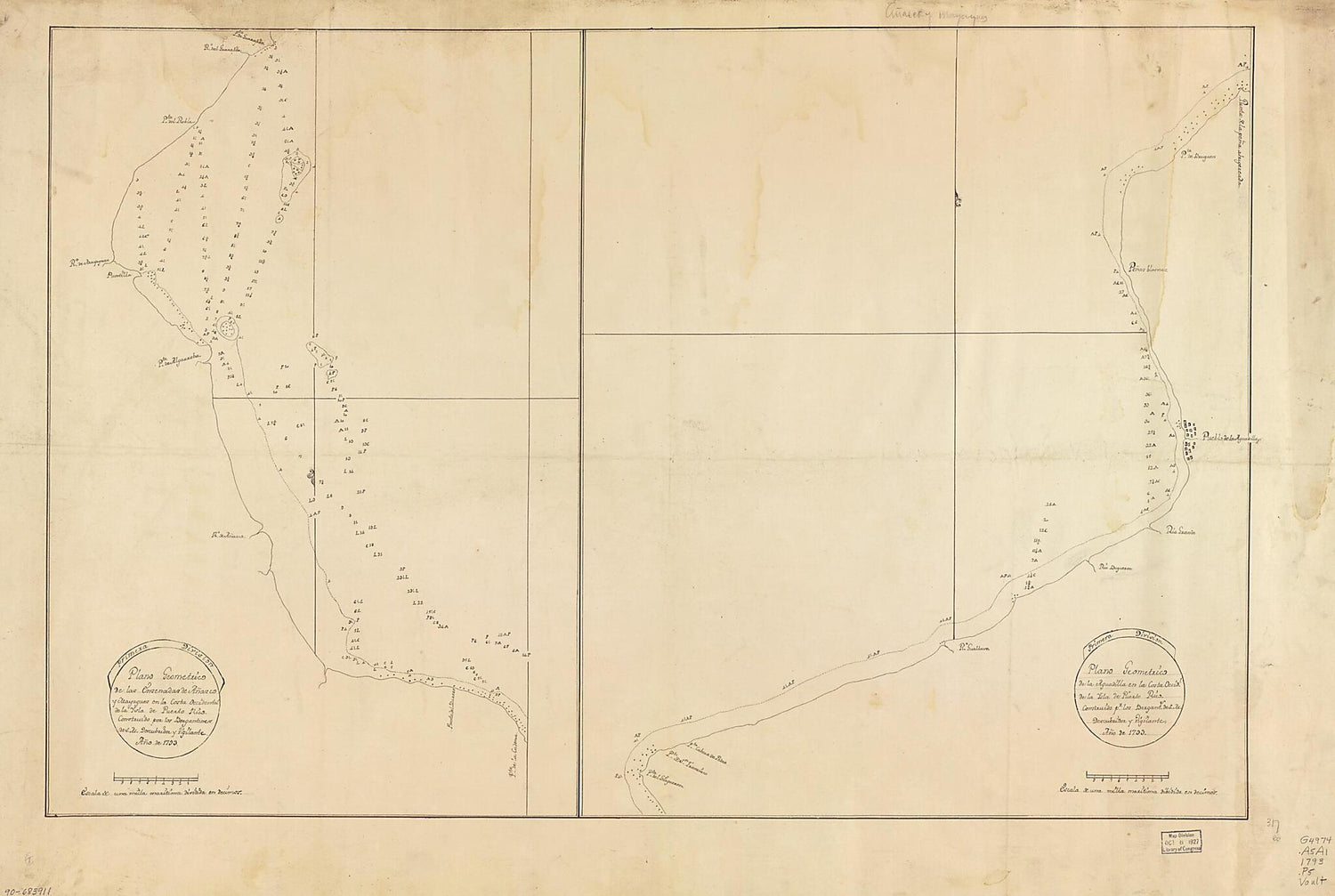 Old Map of Aguadilla Region, Añasco Region, Mayagüez Region, Puerto ...