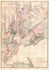 Hook, South-Amboy, Newark, Yonkers, N. Rochelle & Glen Cove in 1866 by Relic Map Company
