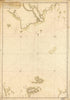 Carta Plana Que Contiene La Navegacn. De Pulo Aor a Pulo Zapata Con Los Fondos Que Se Hallan En Ella Y Nuevos Descubrimtos. De Las Anambas En El Año in 1771 by Relic Map Company