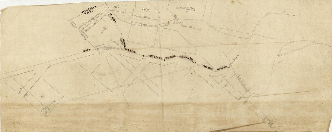 This old map of Survey Map of Land Tracts In N.W. Washington D.C. Near the Old City Boundary and Rock Creek from 1870 was created by Joseph M. (Joseph Meredith) Toner in 1870