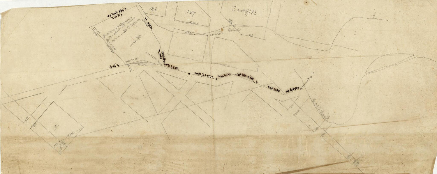 This old map of Survey Map of Land Tracts In N.W. Washington D.C. Near the Old City Boundary and Rock Creek from 1870 was created by Joseph M. (Joseph Meredith) Toner in 1870