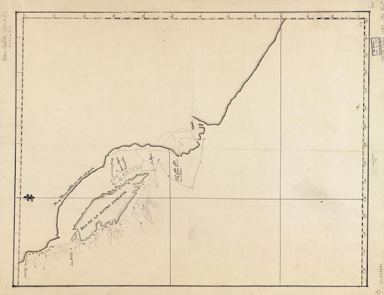 This old map of August 7, from 1787 was created by George Dixon in 1787