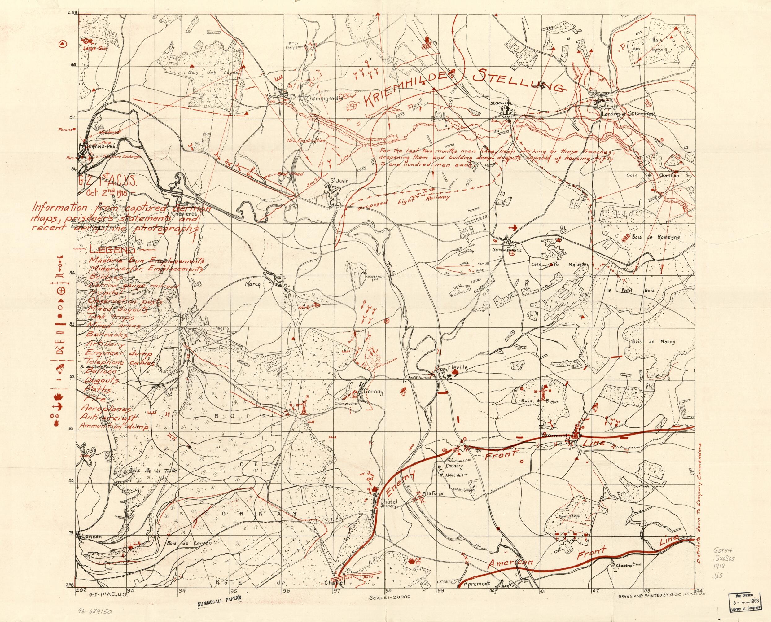 This old map of Information from Captured German Maps, Prisoner&