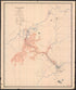 Map Showing Canal Zone, Location, and Auxiliary Structures of the Isthmian Canal in 1909 by Relic Map Company