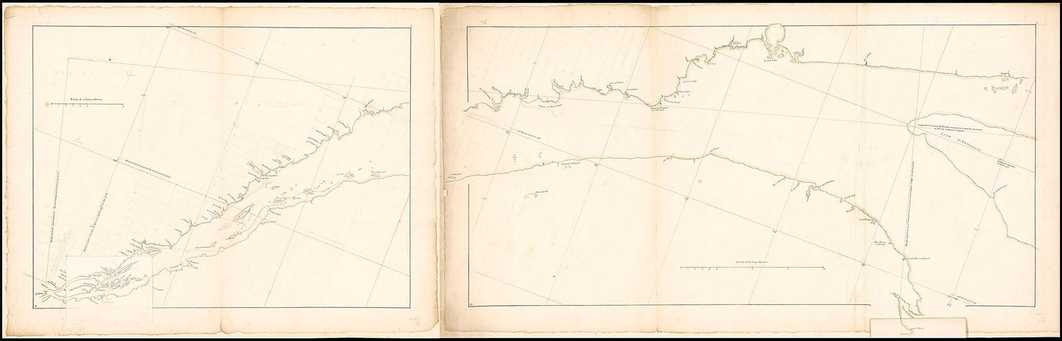 This old map of Carte De La Rivière Du Canada Ou De St. Laurent from 1735 was created by Philippe Buache in 1735