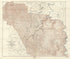Map of Raleigh County and Western Part of Summers County Showing Topography in 1916 by Relic Map Company