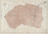 Map of Doddridge and Harrison Counties Showing Topography 1912 by Relic Map Company