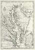 A New and Accurate Map of Virginia & Maryland : Laid Down from Surveys and Regulated Astronl. Observatns 1752 by Relic Map Company