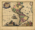 Americam Utramque : Aliis Correctiorem 1700 by Relic Map Company