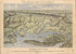 Panorama of the Seat of War. Birds Eye View of Virginia, Maryland, Delaware, and the District of Columbia (Birds Eye View of Virginia, Maryland, Delaware, and the District of Columbia) 1861 by Relic Map Company