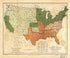 Holding States, and the Territories of the Union : Also the Boundary of the Seceding States 1857 by Relic Map Company