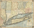 Map of the Southern Part of the State of New York Including Long Island, the Sound, the State of Connecticut, Part of the State of New Jersey, and Islands Adjacent : Compiled from Actual Late Surveys 1815 by Relic Map Company