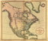 A New Map of North America from the Latest Authorities 1811 by Relic Map Company
