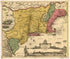Novi Belgii Novaeque Angliae : Nec Non Partis Virginiae Tabula Multis In Locis Emendata in 1690 by Relic Map Company