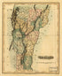 Vermont in 1826 by Relic Map Company