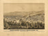 Bethlehem and South Bethlehem, Pennsylvania Looking North East / G.A. Rudd, New York 1877 by Relic Map Company