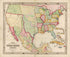 New Map of the United States and Mexico in 1847 by Relic Map Company