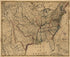 Map of the United States Including Louisiana 1818 by Relic Map Company