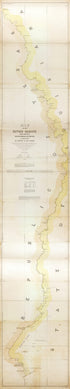 Map of the River Sabine From Its Mouth On the Gulf of Mexico In the Sea to Logan&