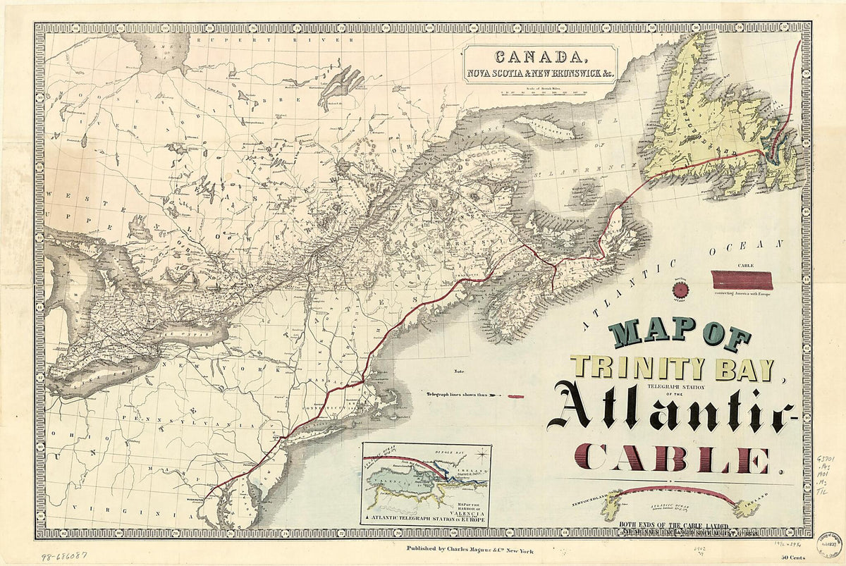 Cable 1901 by Relic Map Company