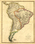 New Map of South America from the Latest Authorities 1810 by Relic Map Company