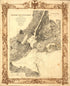 New York City and Environs 1860 by Relic Map Company