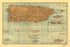Rand McNally 14 X 21 Inch Map of Porto Rico 1921 by Relic Map Company