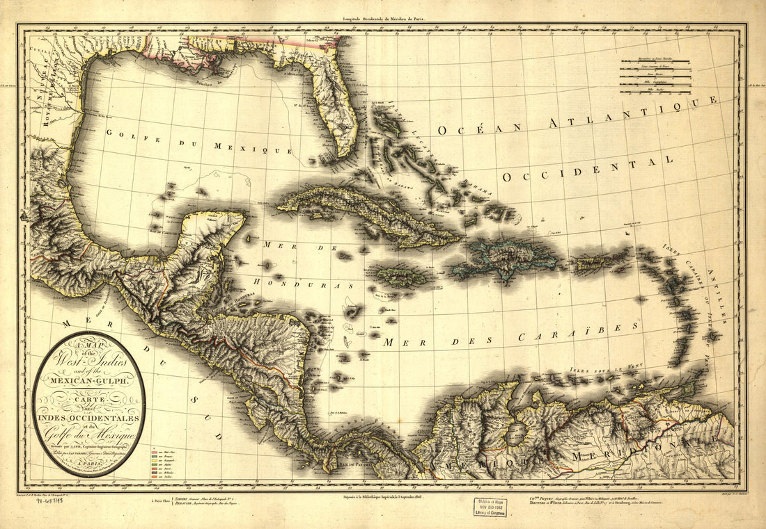 This old map of Gulph sic from 1806 was created by (Pierre) Lapie, P. F. (Pierre François) Tardieu in 1806