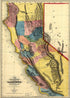 A New Map of the Gold Region In California 1851 by Relic Map Company