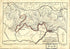 Map of Hermit Rim Road and Hermit Trail 1915 by Relic Map Company