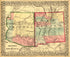 Arizona and New Mexico 1867 by Relic Map Company
