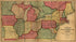 Railroad Map of the Eastern, Western and Northern States, and Canada, Showing Conspicuously the Lines of Communication Between the Ports of the Atlantic and the Great West and North West in 1859 by Relic Map Company