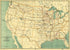 Grant and Bond-aided Railroads of the United States 1892 by Relic Map Company