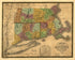 Map of Massachusetts, Connecticut and Rhode Island; Constructed from the Latest Authorities 1831 by Relic Map Company