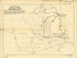 Map of the Northwestern States. Shewing sic What Proportion Lies North of the Parallel of South Bend of Lake Michigan. It Will Be Seen at a Glance, That the Unbroken Line of Communication With the Atlantic Seaboard, and the Only Winter Route for North... by Relic Map Company