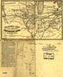 Railway Map Shewing sic the Connections Between Muscatine, Iowa and the Eastern Cities 1857 by Relic Map Company