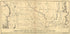 Map of the Route Surveyed from the Mississippi at Lake Providence In Louisiana to the Great Bend of Red River at Fulton In Arkansas 1850 by Relic Map Company