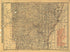 The Rand McNally Indexed County and Township Pocket Map and Shippers Guide of Arkansas Showing All Railroad, Cities, Towns, Villages, Post Offices, Lakes, Rivers, Etc 1898 by Relic Map Company