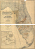 A New Sectional Map of Florida Issued by the Land Department of the South Florida R. R. Co. and the Plant Investment Co 1888 by Relic Map Company